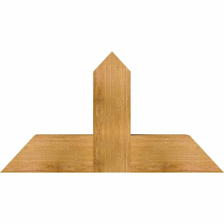 Ekena Millwork Portland Rough Sawn Timber Gable Bracket, Western Red Cedar, 36"W x 19"H x 6"D x 6"F, 13/12 Pitch GBW036X19X0606POR00RWR